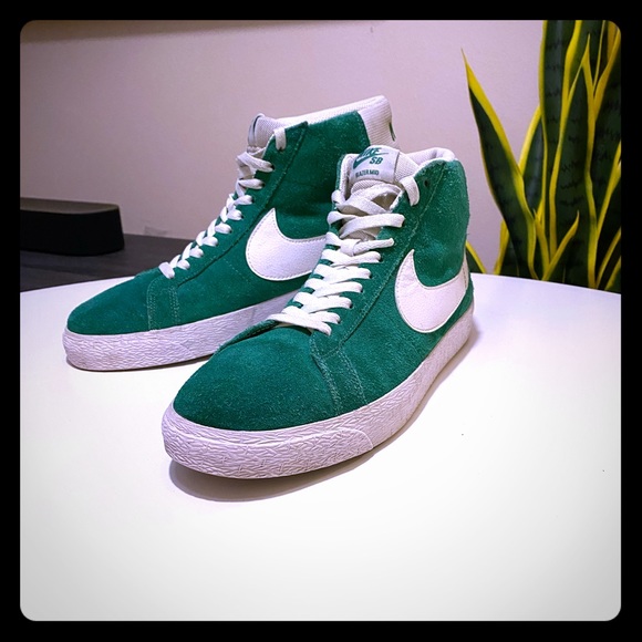 nike sb blazer mid green
